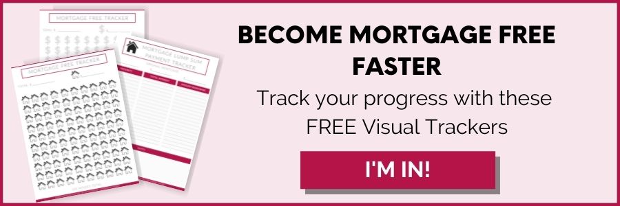 Email opt in box to sing up for free mortgage paydown visual trackers